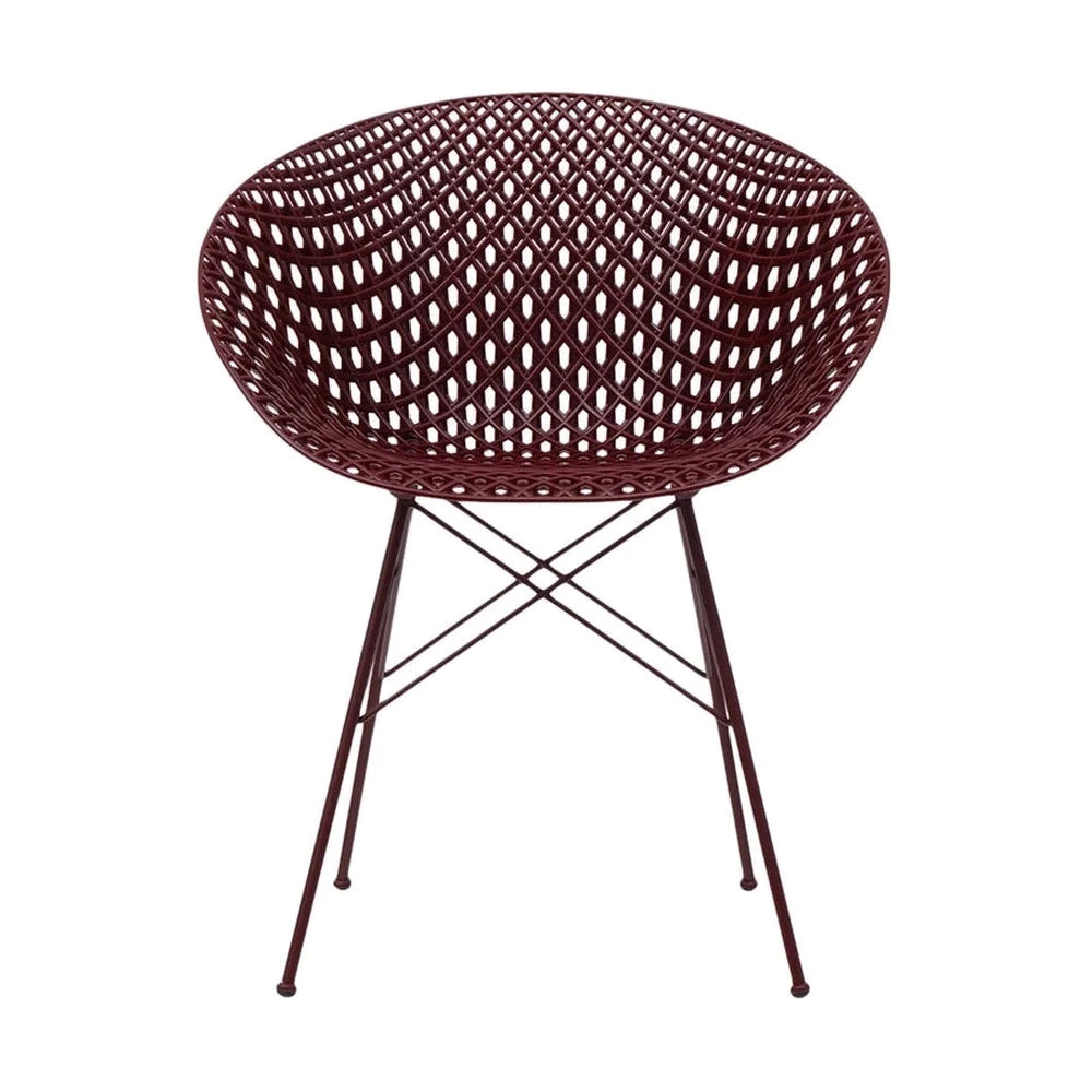 Kartell Smatrik Silla exterior, ciruela