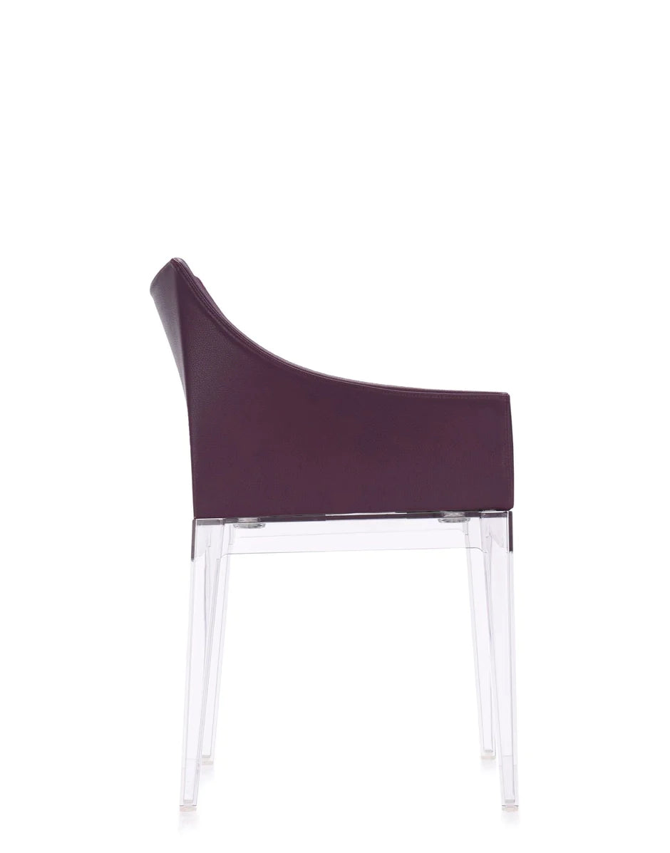 Kartell Madame Ecopelle Armchair, Crystal/Bordeaux