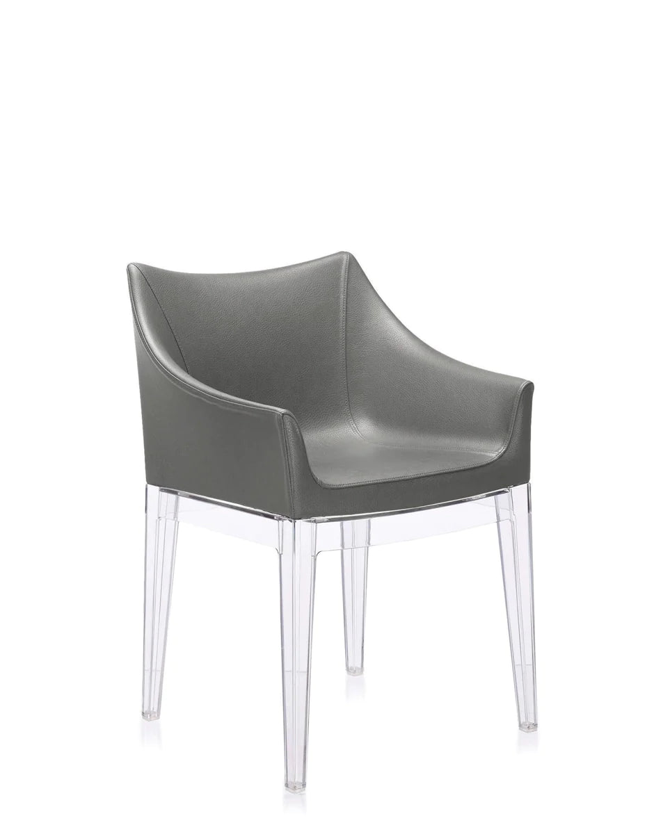 Kartell Madame Ecopelle Sillón, Cristal/Gris