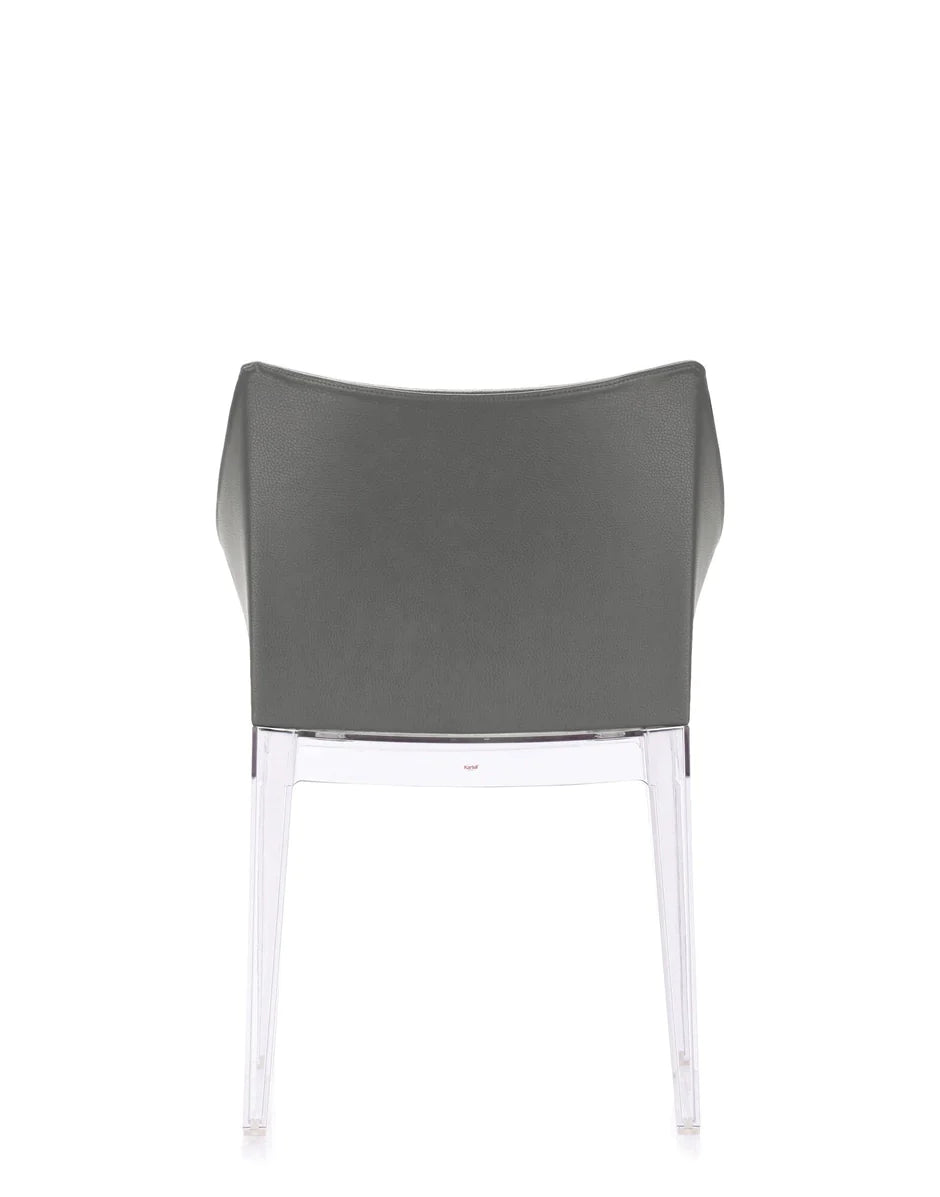 Kartell Madame Ecopelle Sessel, Kristall/Grau