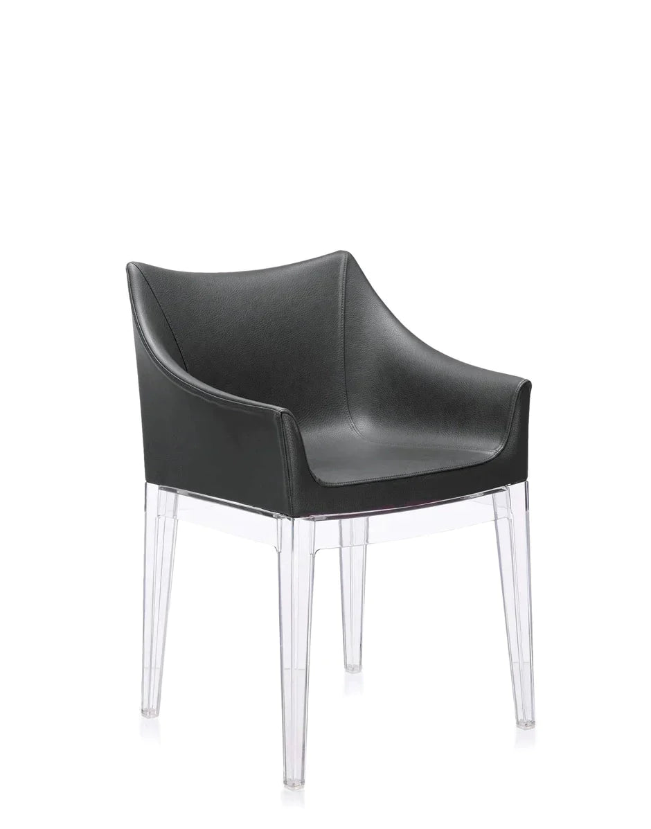 Kartell Madame Ecopelle Sillón, Cristal/Negro