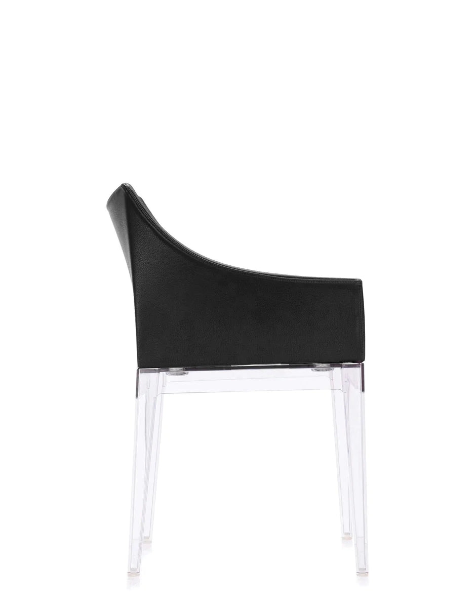 Kartell Madame Ecopelle Sillón, Cristal/Negro