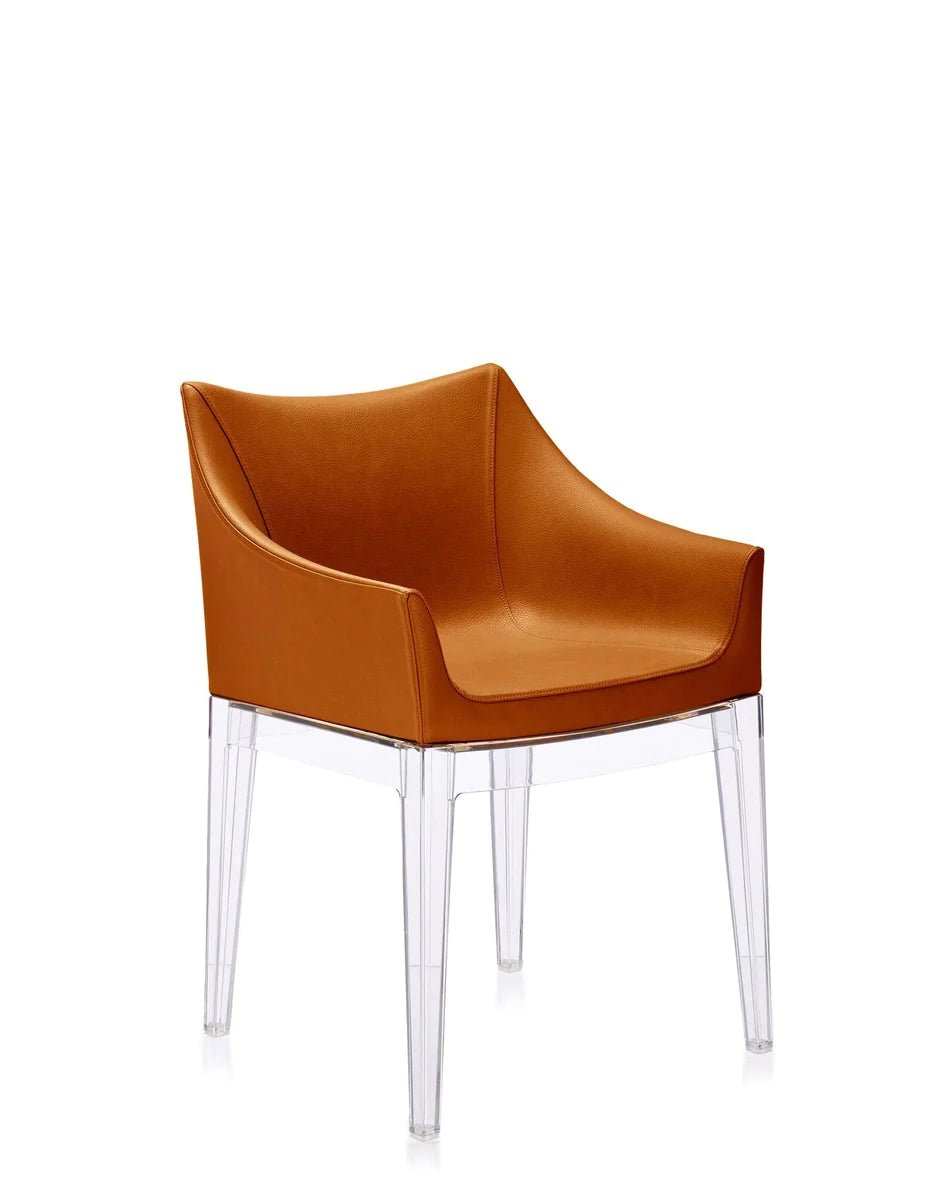 Kartell Madame Ecopelle Sillón, Cristal/Tabaco