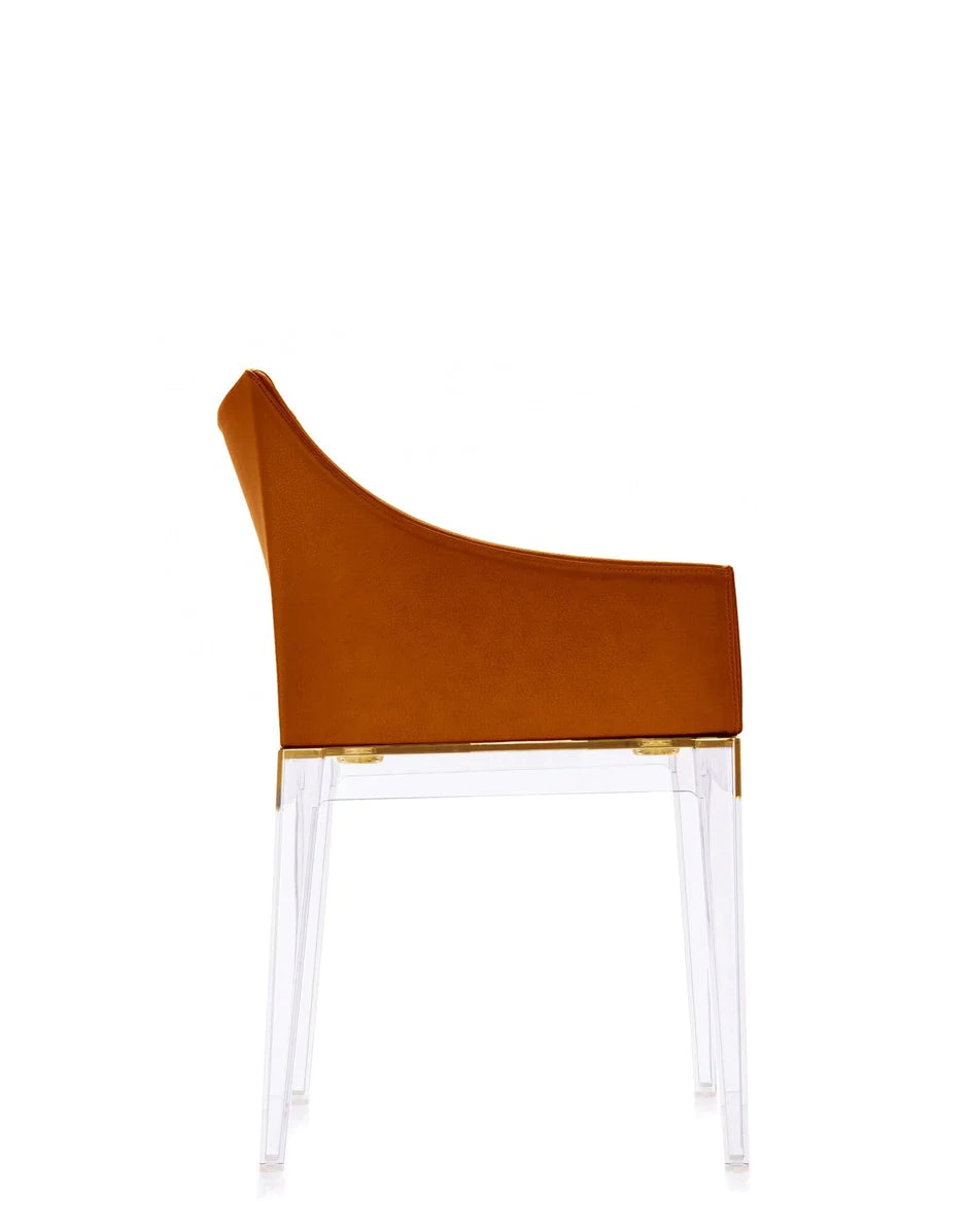 Kartell Madame Ecopelle Sessel, Kristall/Tabak