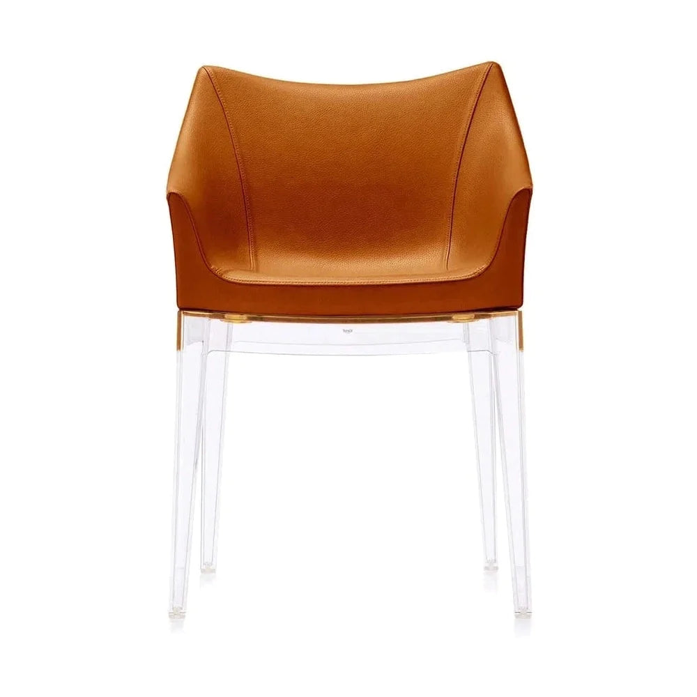 Fauteuil Kartell Madame Ecopelle, cristal / tabac