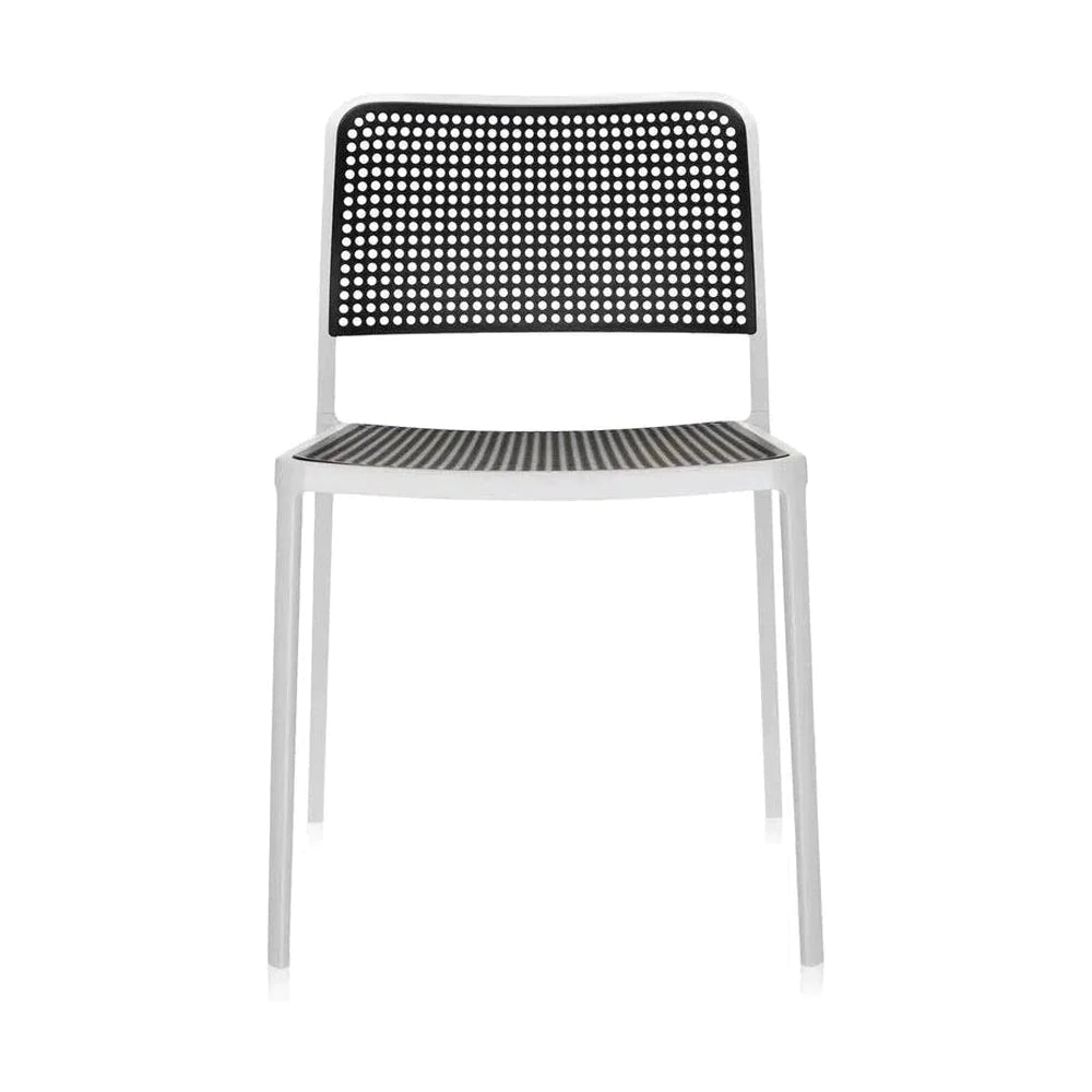 Silla Kartell Audrey, blanco/negro