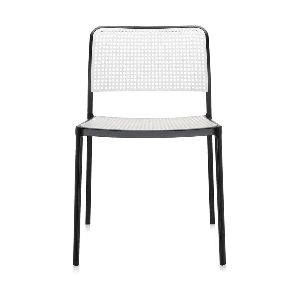 Kartell Audrey Stuhl, Schwarz/Weiß