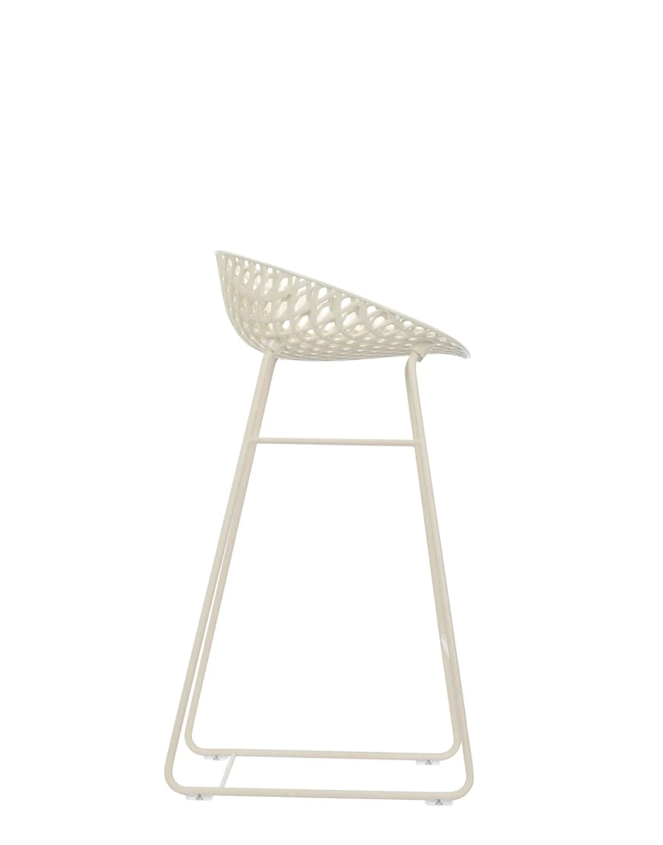 Taburete de kartell smatrik, blanco/blanco