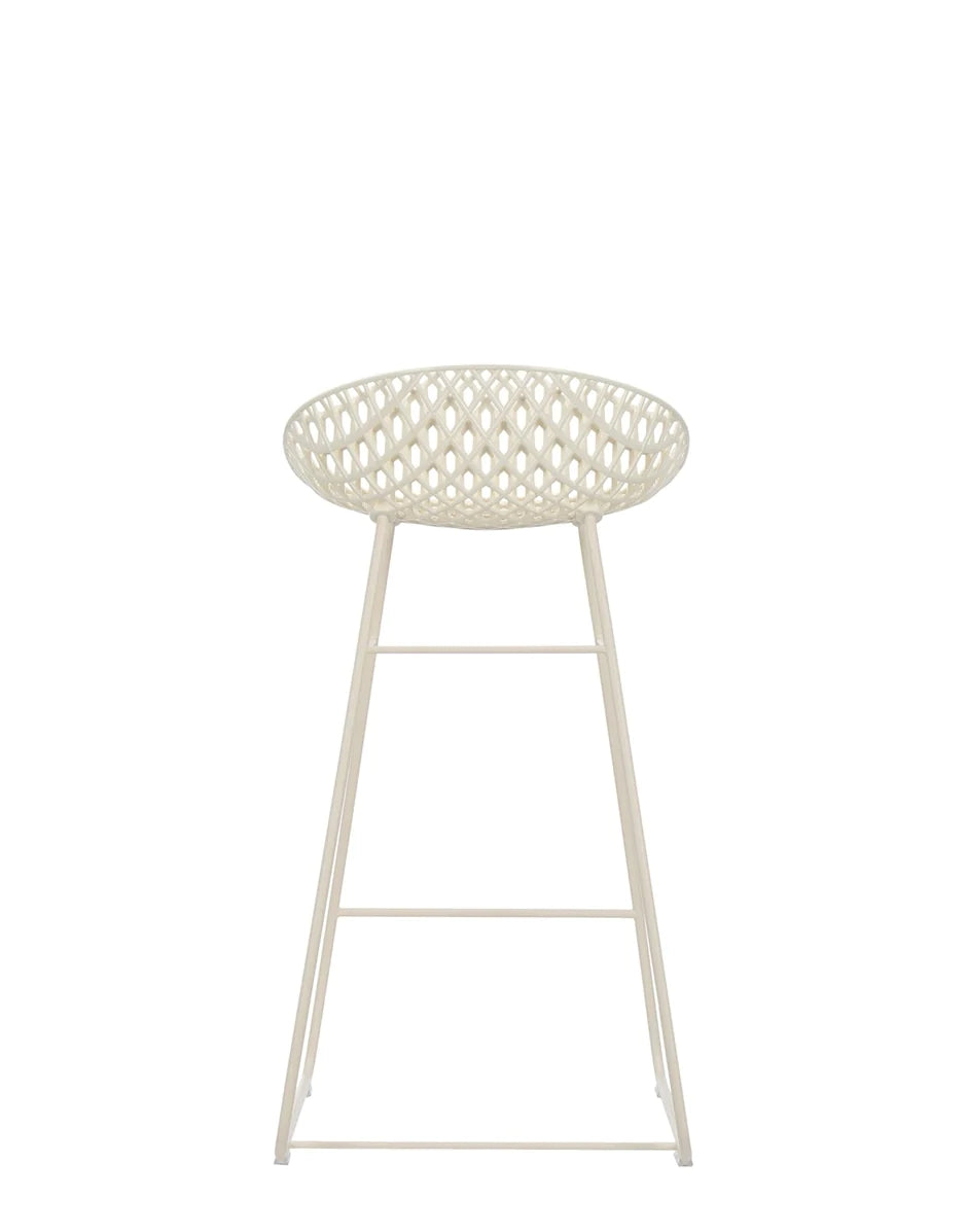 Taburete de kartell smatrik, blanco/blanco