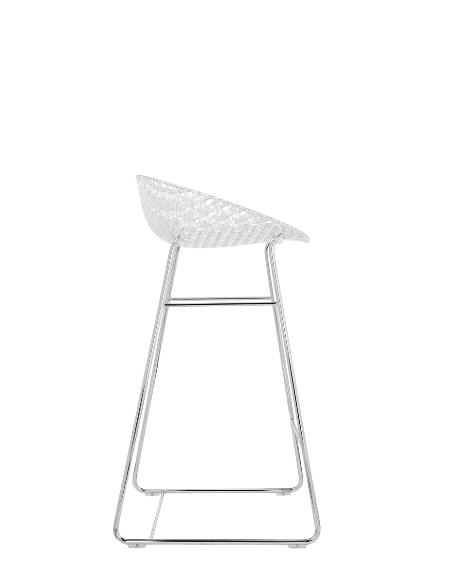 Taburete de kartell smatrik, cristal/cromo