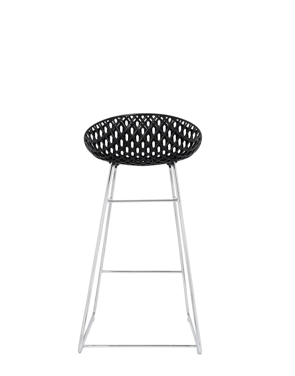 Taburete de kartell smatrik, negro/cromado