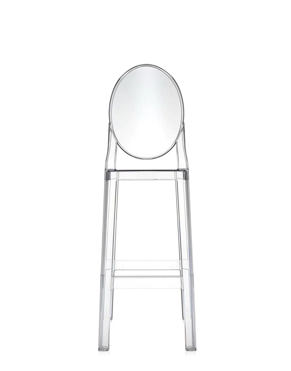 Kartell un tabouret de plus 75 cm, cristal