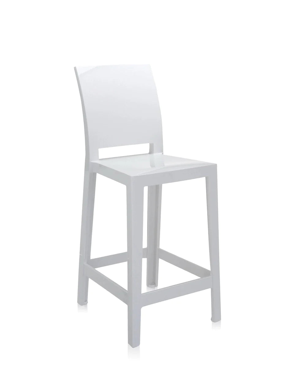 Kartell un de plus s'il vous plaît tabouret 65 cm, blanc