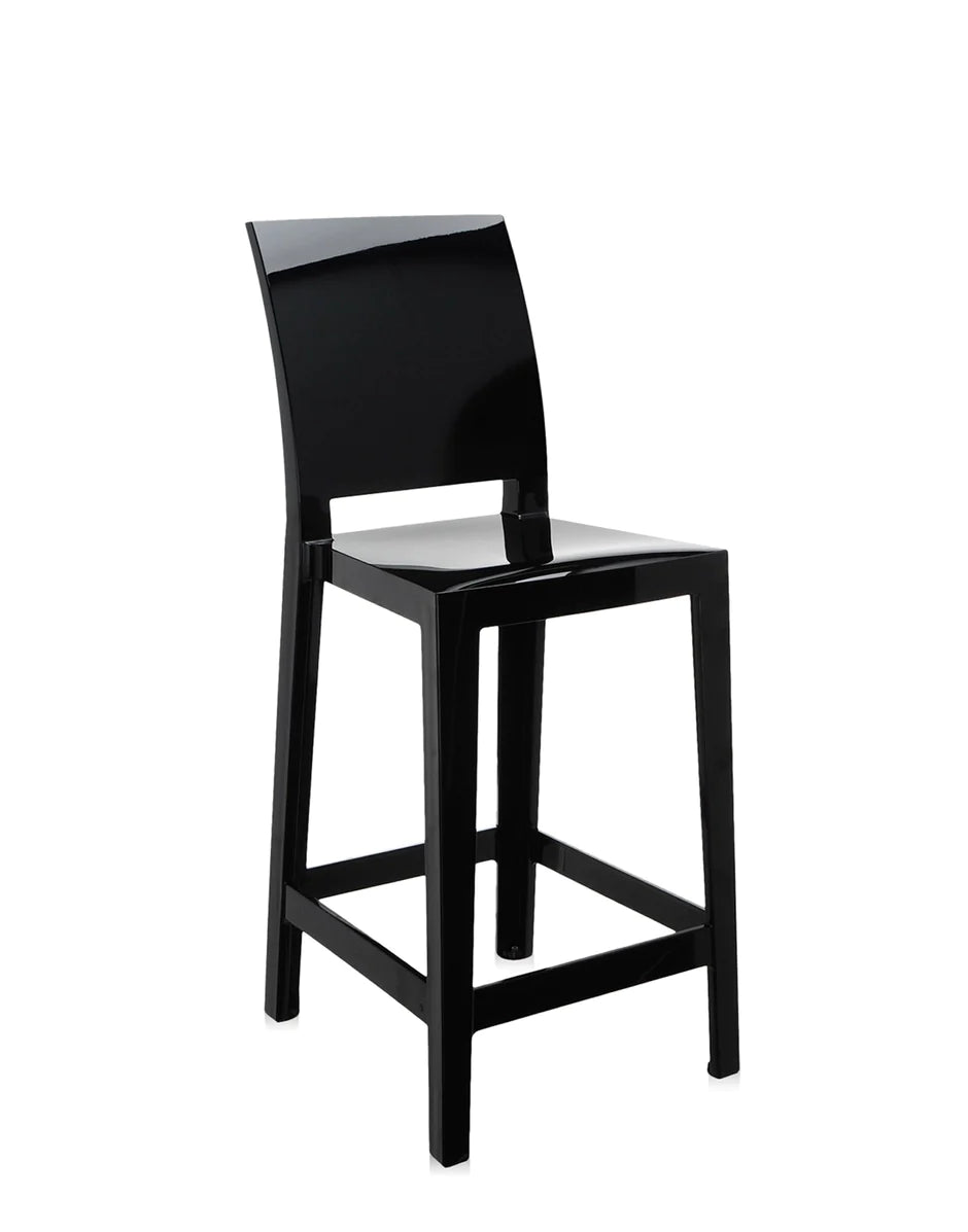 Kartell un de plus s'il vous plaît tabouret 65 cm, noir