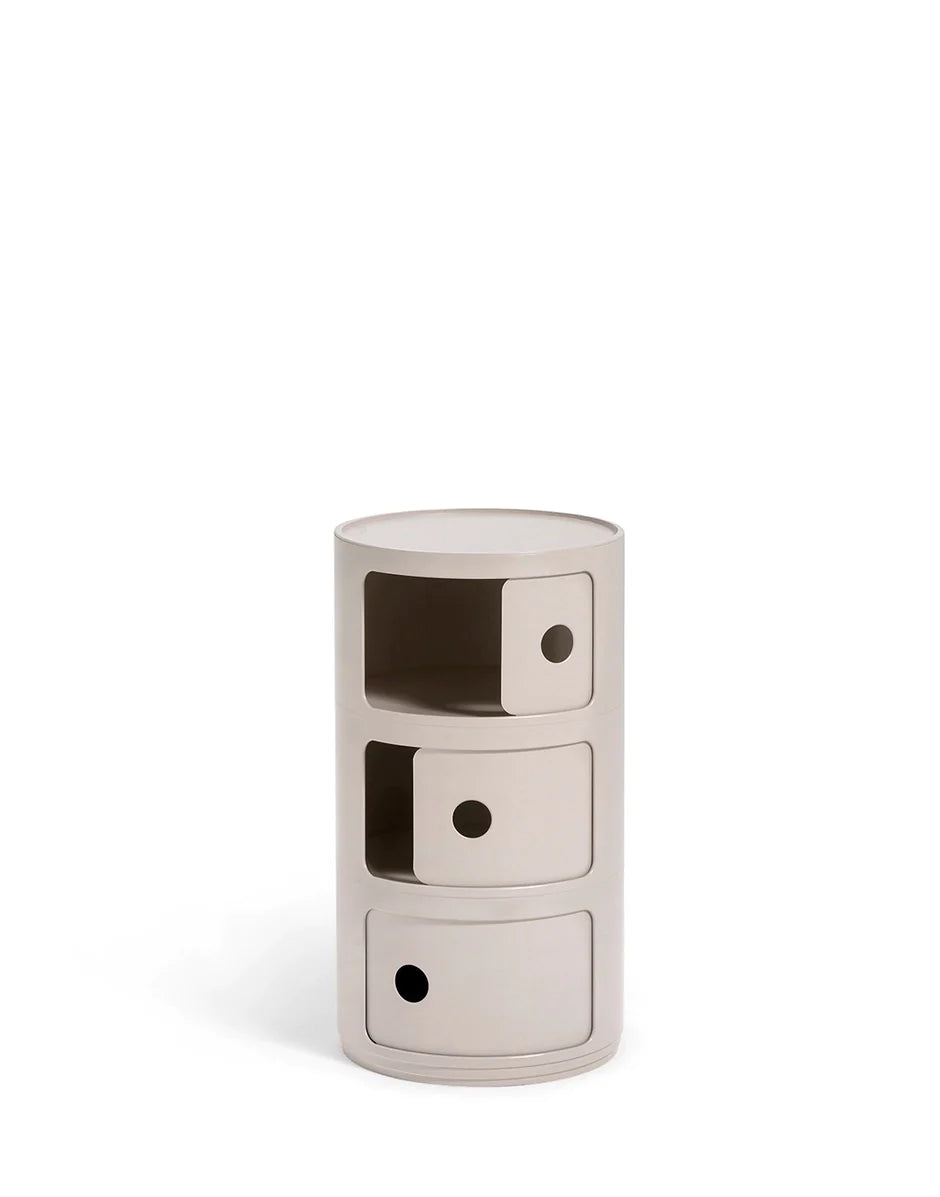 Kartell Componibili Bio Container 3 elementos, crema