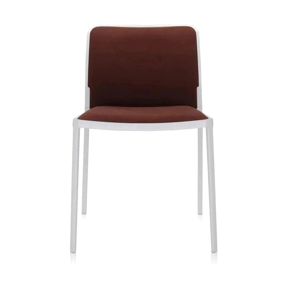 Silla suave de Kartell Audrey, blanco/ladrillo rojo