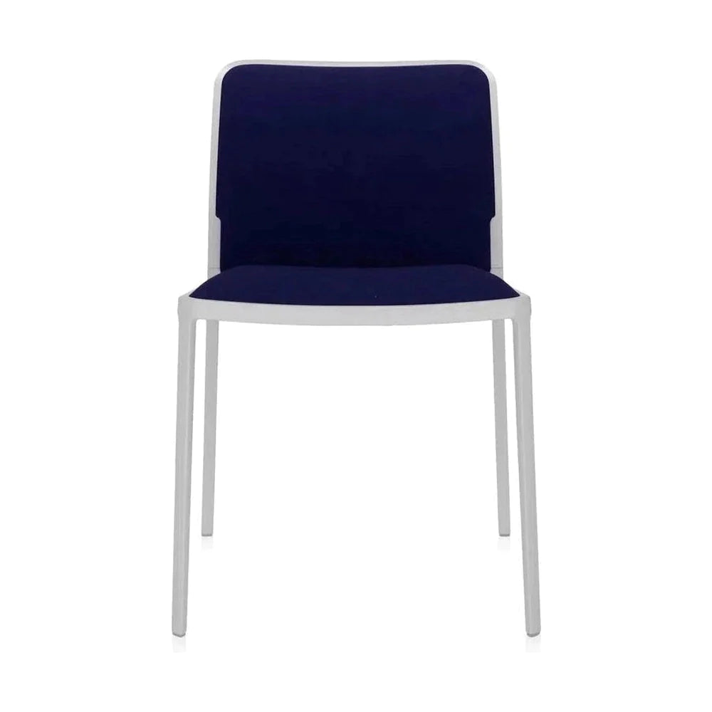 Silla suave de Kartell Audrey, blanco/azul