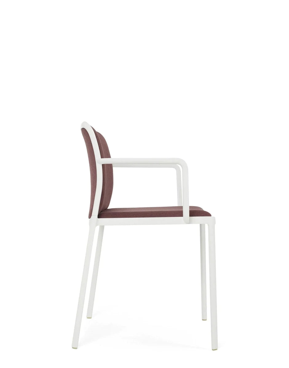 Kartell Audrey Soft Noma Armchair, White/Brick Red