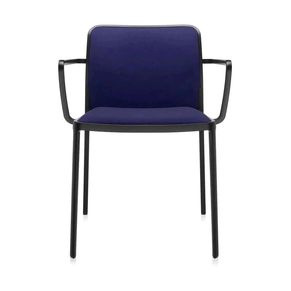 Kartell Audrey Soft Sessel, Schwarz/Blau