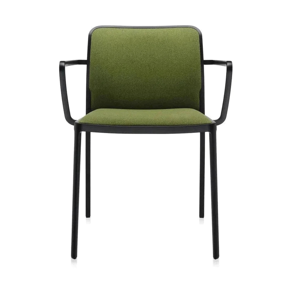 Sillón suave de Kartell Audrey, negro/verde