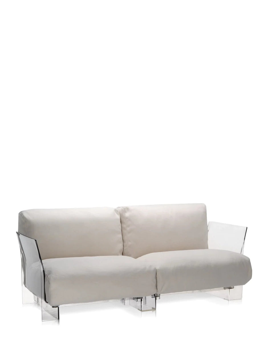 Kartell Pop Outdoor 2 Sitzoter Sofa Sunbrella, nackt