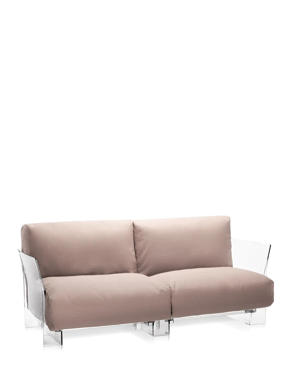 Kartell Pop Outdoor 2 Sitzoter Sofa Sunbrella, Taupe