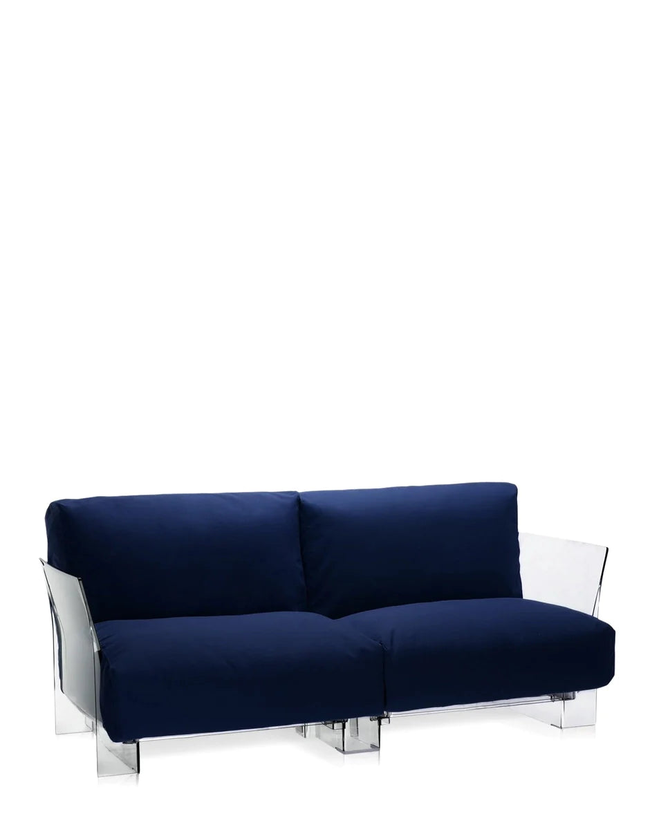 Kartell Pop Outdoor 2 Seater Sofa Sunbrella, Blue