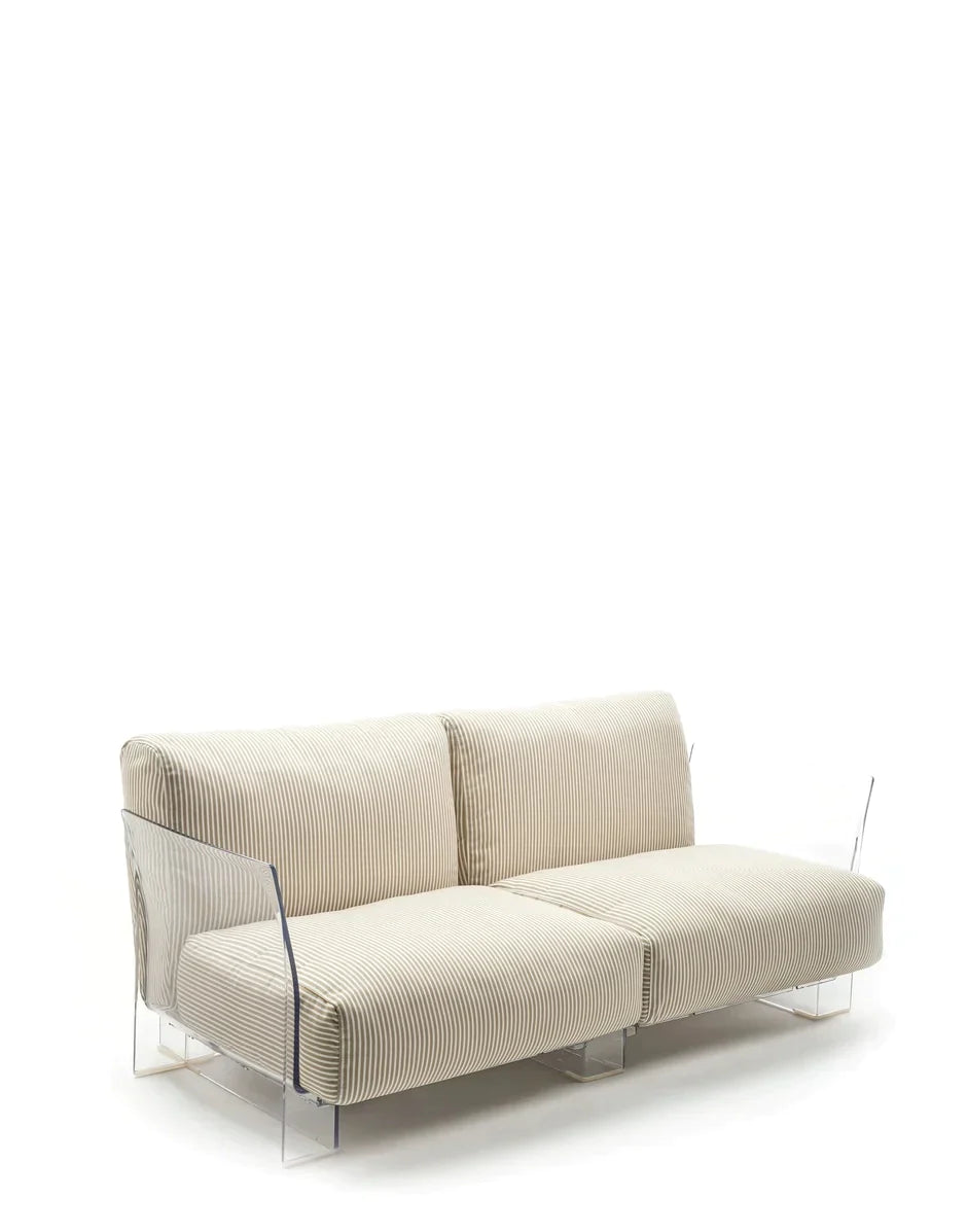 Kartell Pop Outdoor 2 -Seater Sofa Stripes, Beige