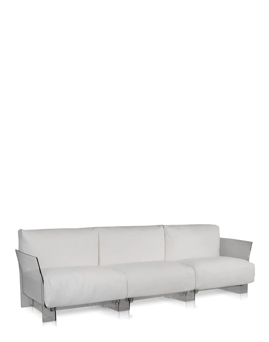 Kartell pop udendørs 3 -personers sofa ikon, hvid