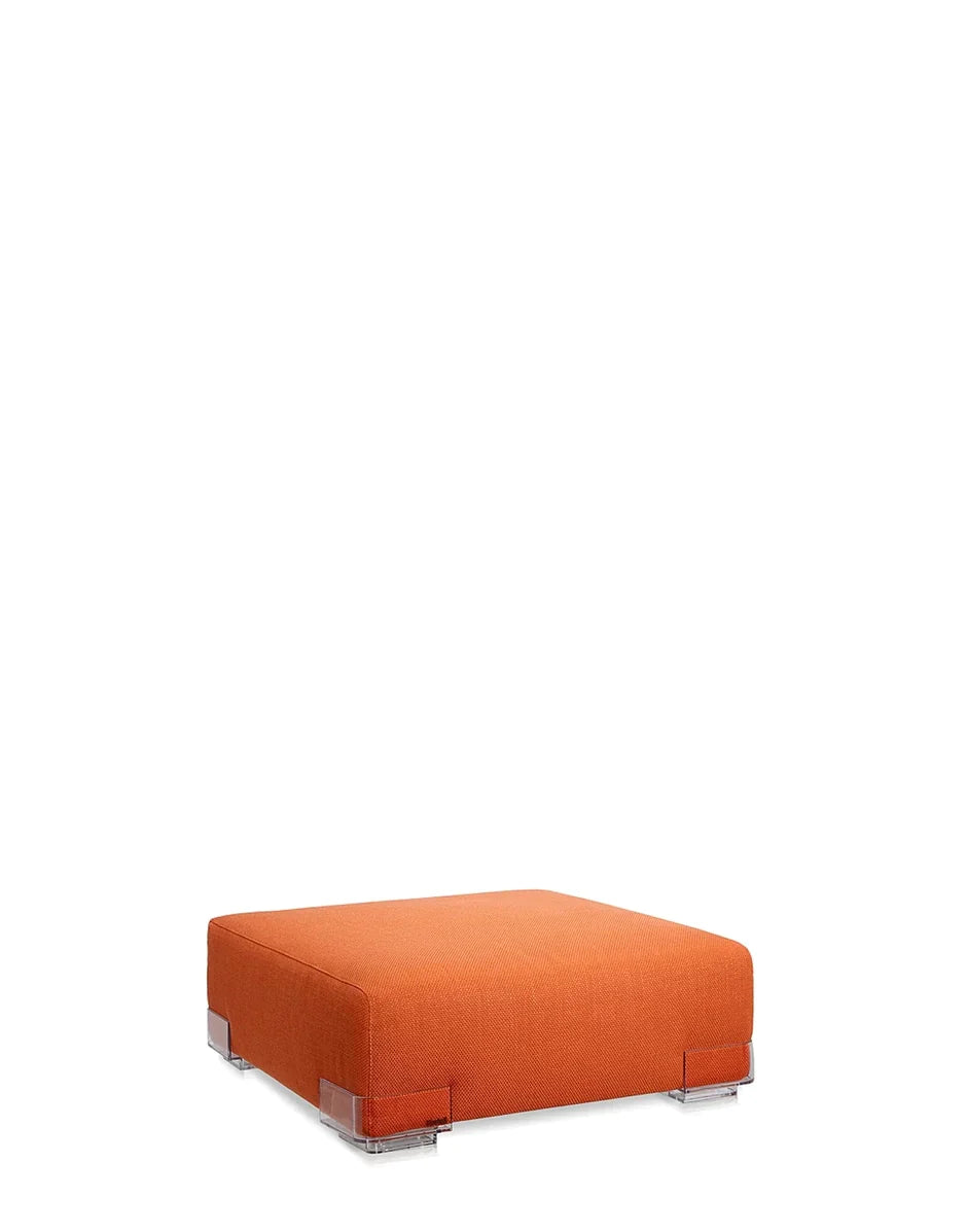 Duo Kartell Plastics Pouf Square Nilo, Orange