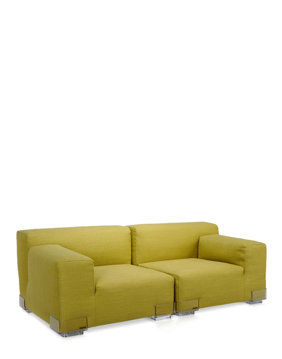 Kartell Plastics Duo 2 Seater Sofa DX Algodón, verde