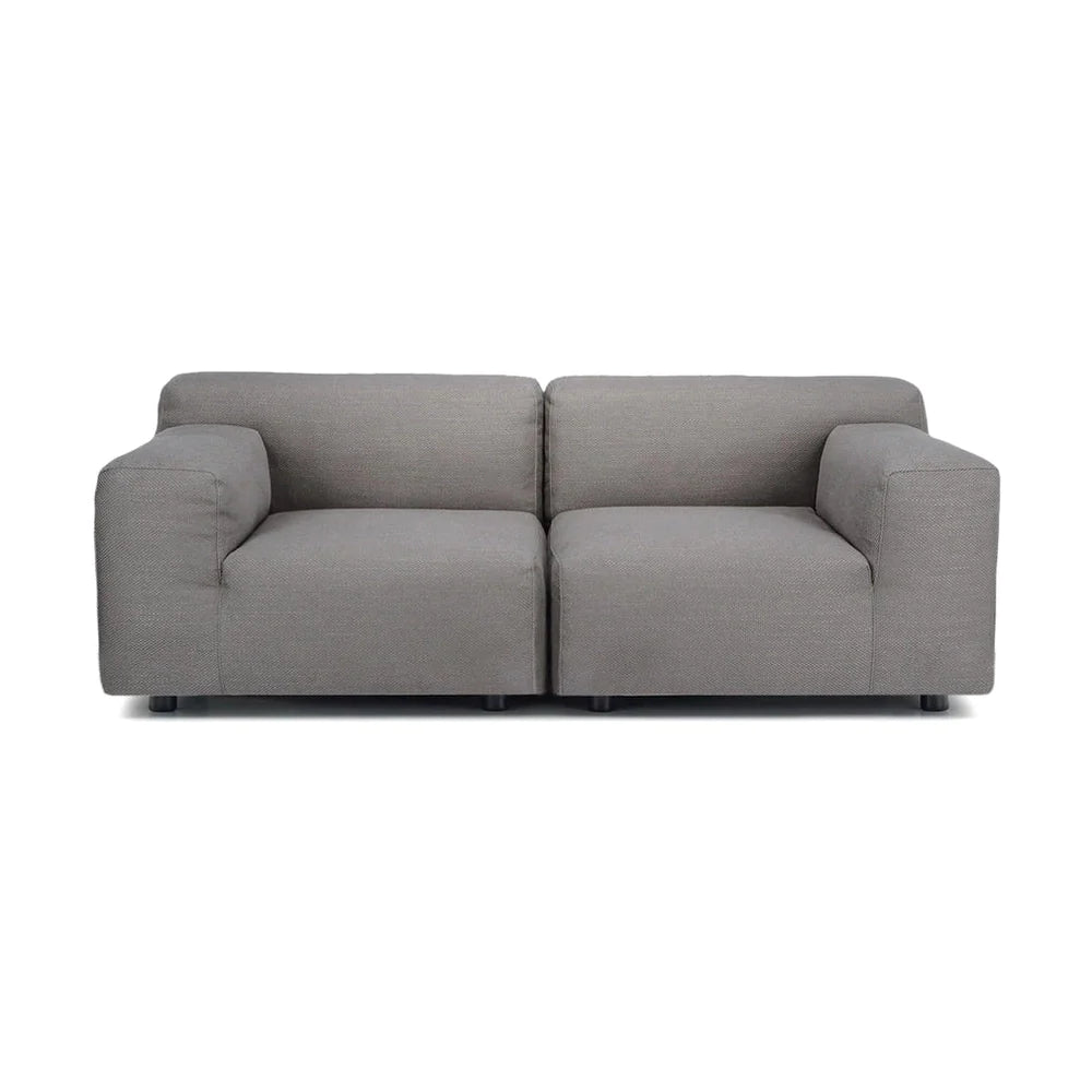 Kartell Plastics Duo 2 -personers sofa DX bomuld, grå
