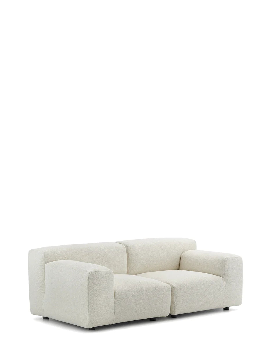 Kartell Plastics Duo 2 sæder sofa dx orsetto, hvid