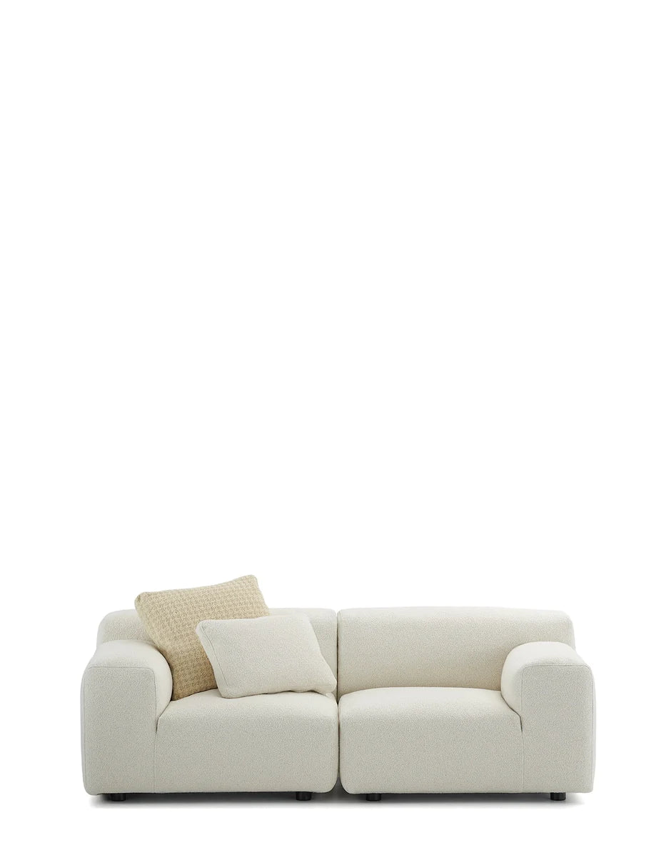 Kartell Plastics Duo 2 sæder sofa dx orsetto, hvid