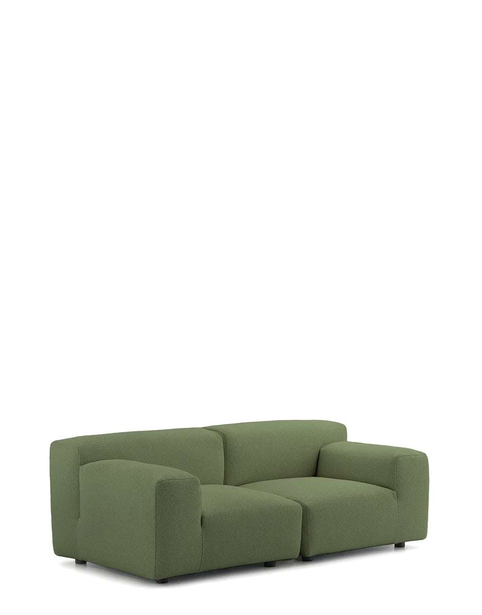 Kartell Plastics Duo 2 Sitzer -Sofa DX Orsetto, Grün