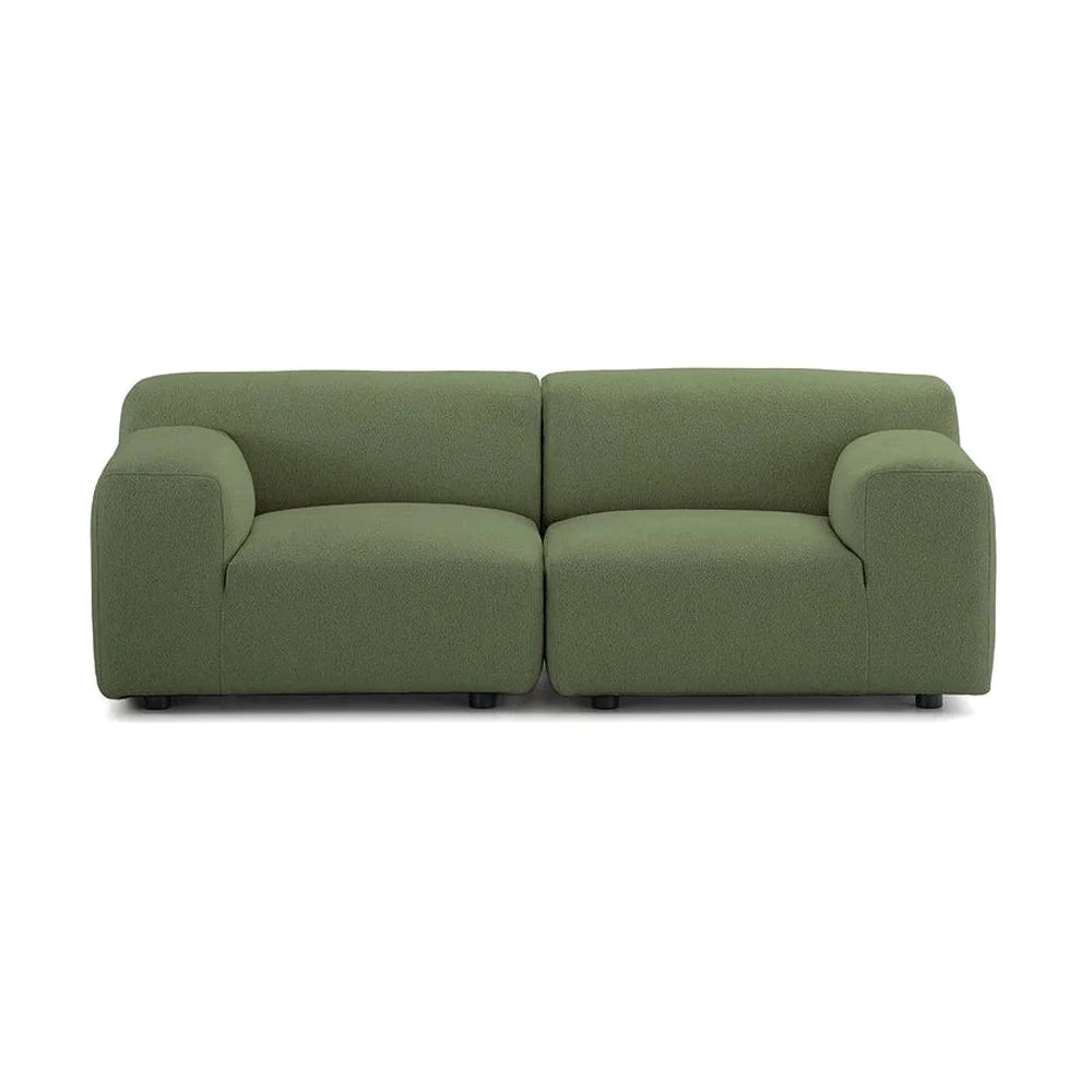 Kartell Plastics Duo 2 -personers sofa dx Orsetto, grøn