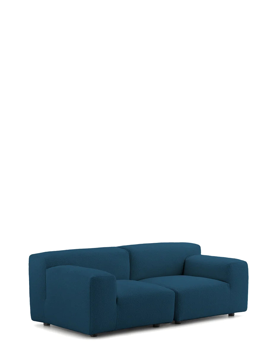 Kartell Plastics Duo 2 -personers sofa dx Orsetto, blå