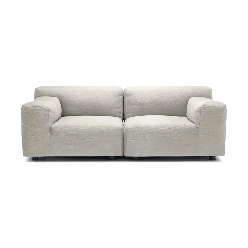Kartell Plastics Duo 2 -personers sofa SX bomuld, hvid