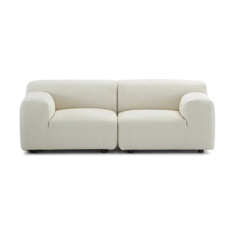Kartell Plastics Duo 2 -personers sofa sx Orsetto, hvid