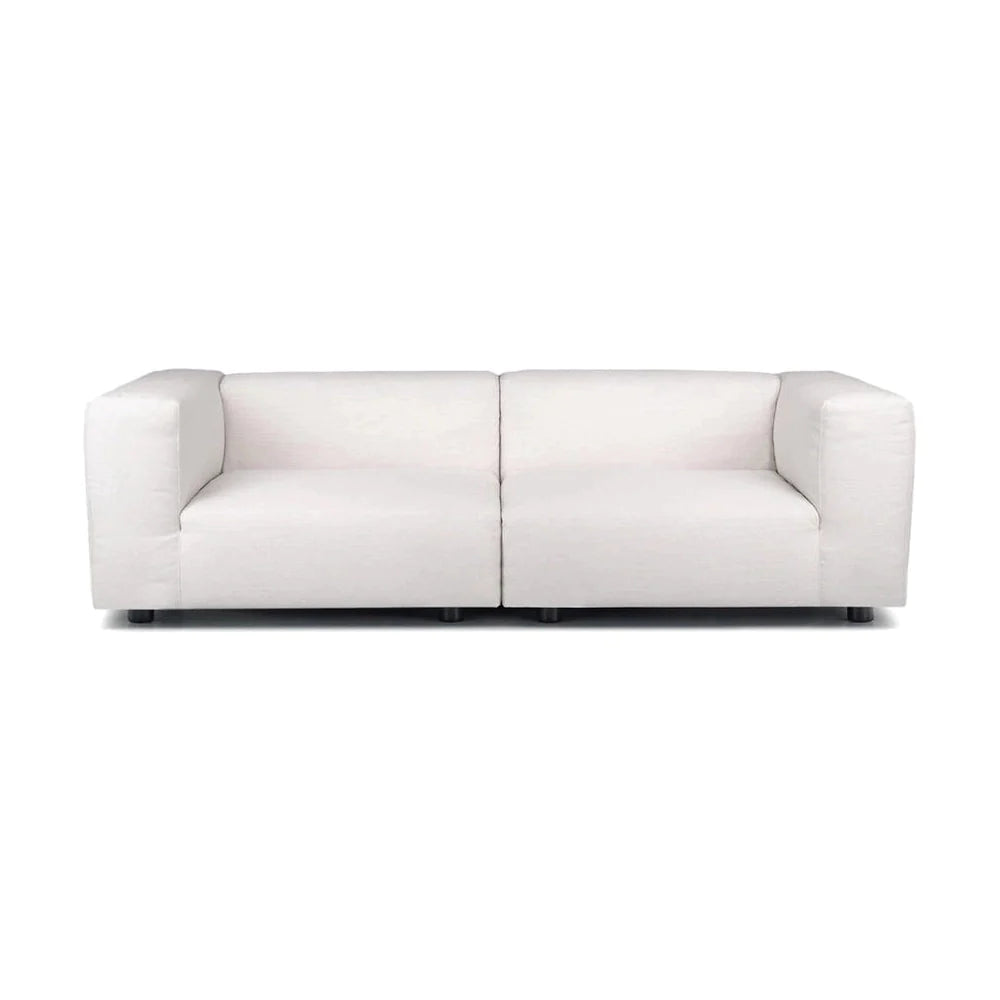 Kartell Plastics Duo 2 -personers sofa DX XL bomuld, hvid