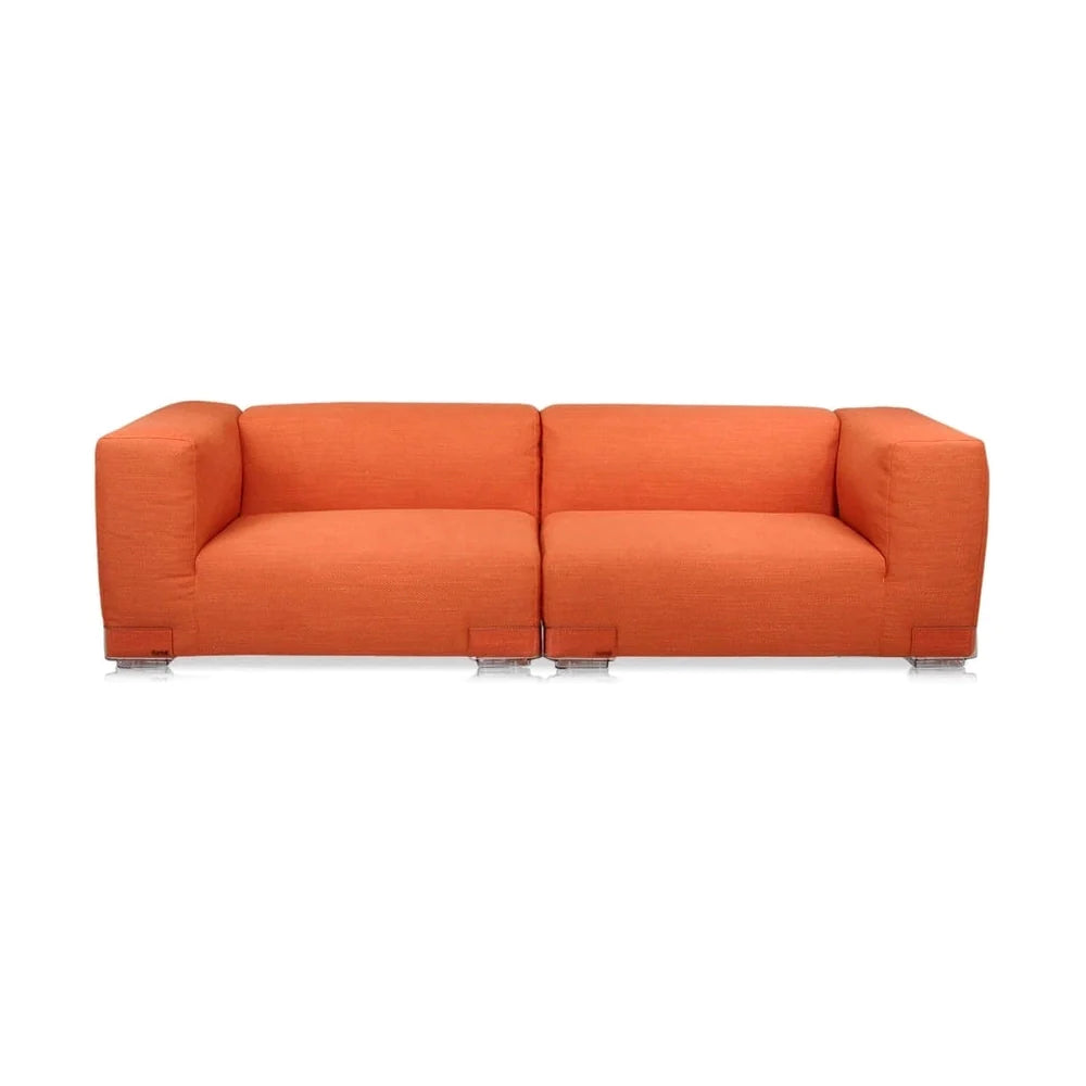 Kartell Plastics Duo 2 -personers sofa DX XL Cotton, Orange