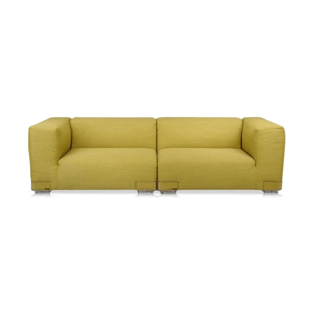 Kartell Plastics Duo 2 -personers sofa DX XL bomuld, grøn