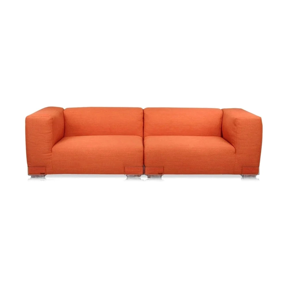 Kartell Plastics Duo 2 -personers sofa SX XL Cotton, Orange