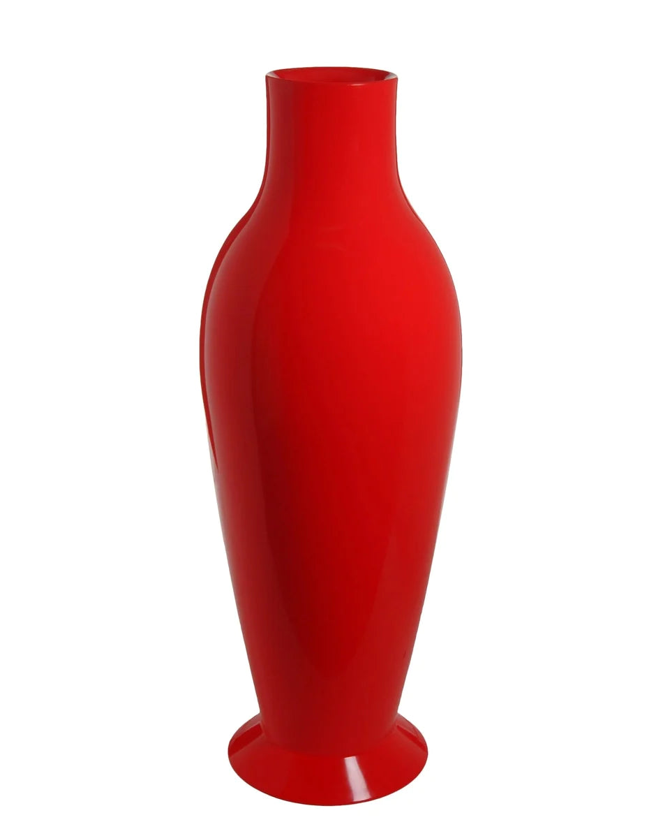 Kartell manque le vase de puissance de fleur, rouge