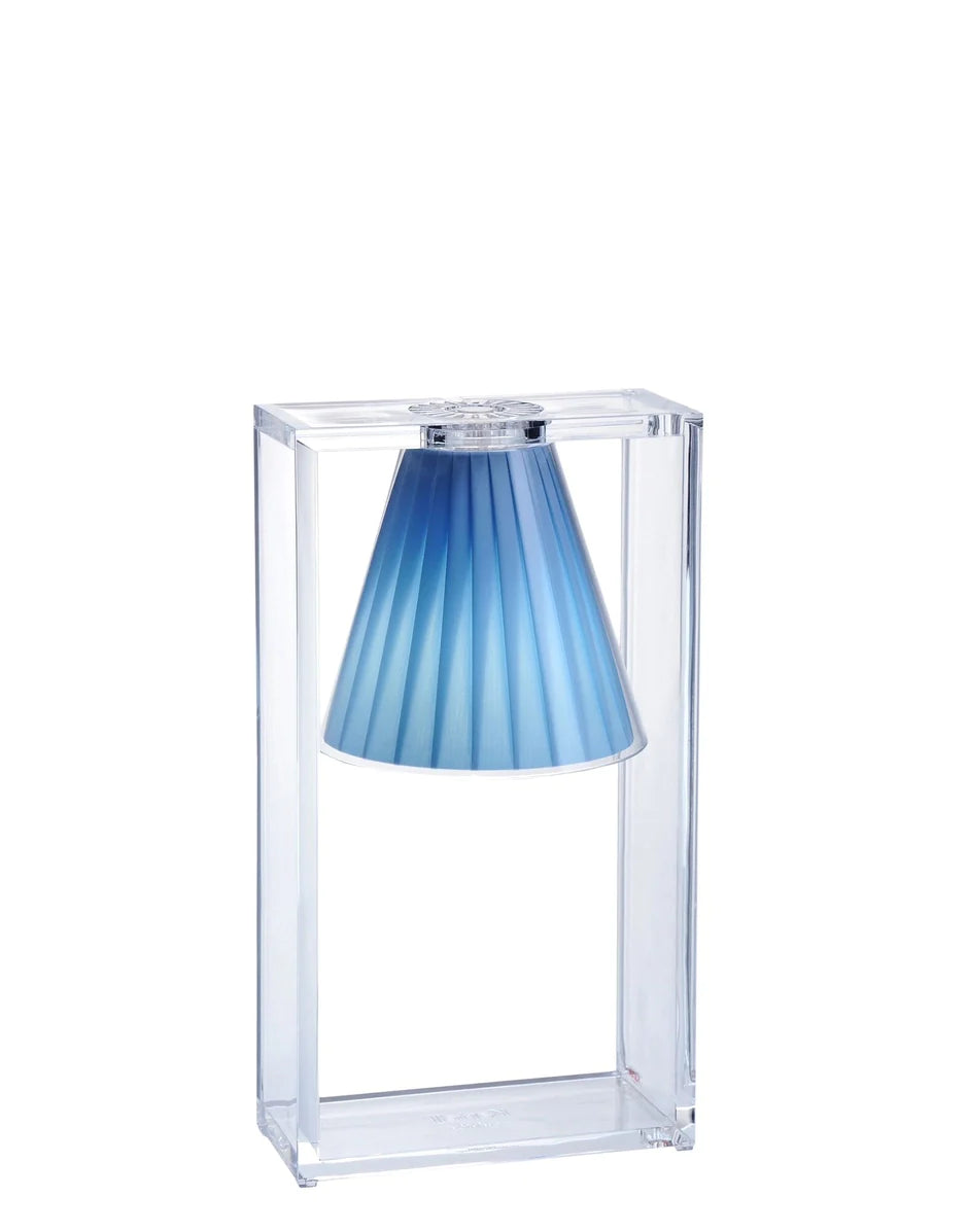 Kartell leichte Lufttischtischlampe, hellblau