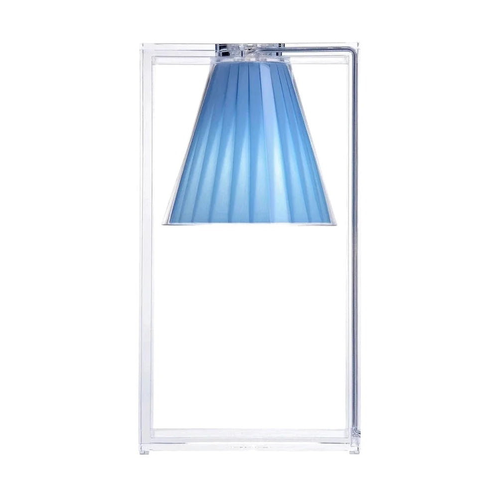 Lámpara de mesa de tejido de aire de Kartell Light, azul claro