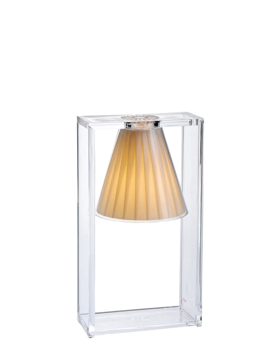 Kartell let luftvævsbordlampe, beige