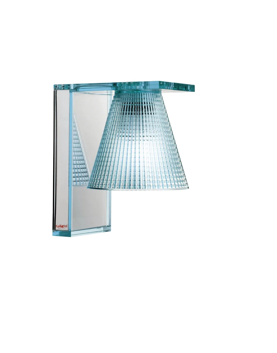 Kartell leichte Luft transparente Wandleuchte, hellblau