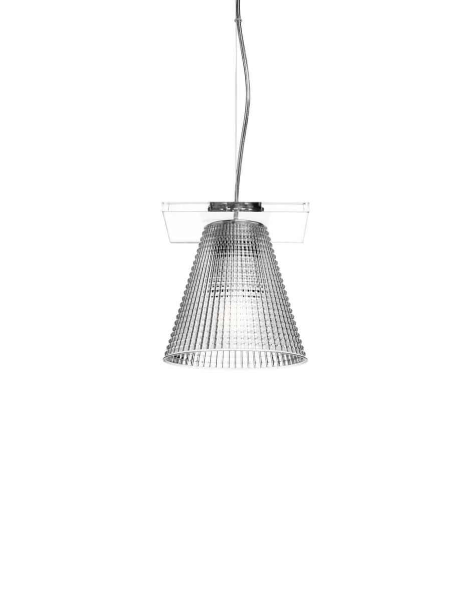 Kartell Light Air Transparent Suspension Lampe, Crystal