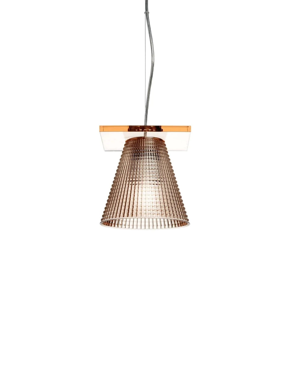 Kartell Light Air Transparent Suspension Lampe, lyserød